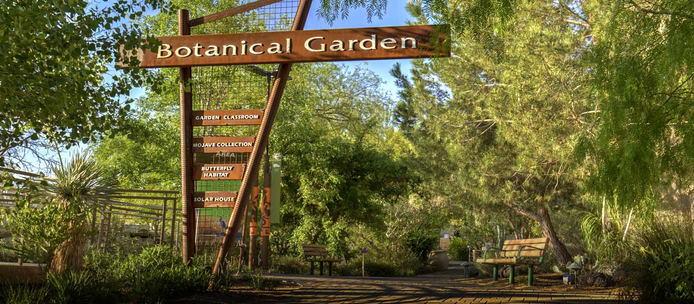 Botanical Garden entrance at the Las Vegas Springs Preserve