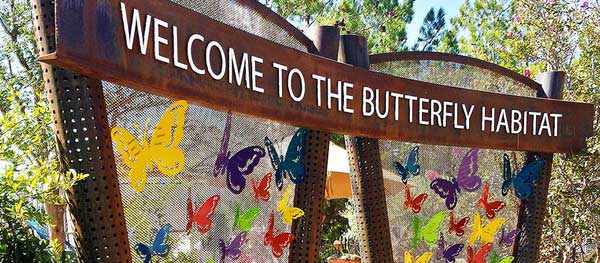 Sign for Butterfly Habitat