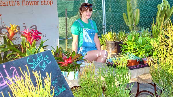 Vendor selling plants at the Las Vegas Springs Preserve's Earth Day Festival
