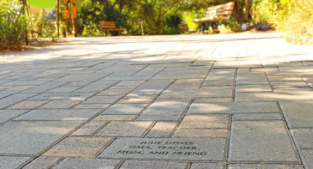 Personalized garden pavers