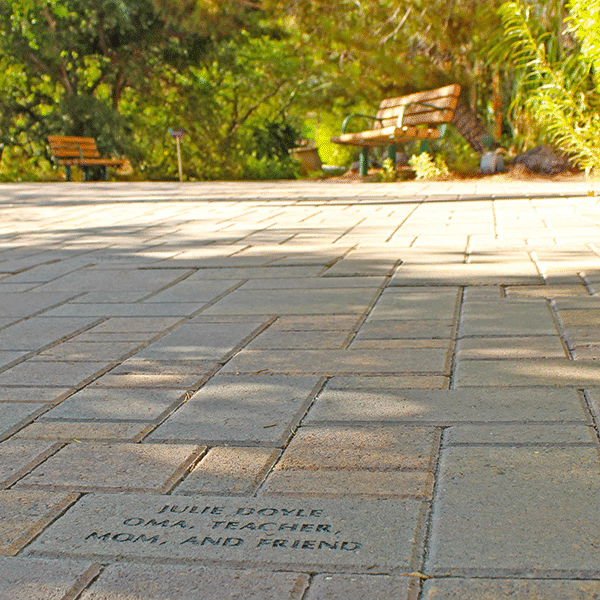 Commemorative engraved pavers at the Las Vegas Springs Preserve