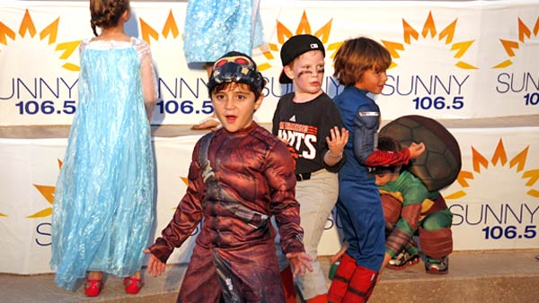 Children in costumes at the Haunted Harvest Festival