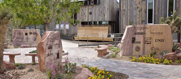 Entrance to DesertSol solar house